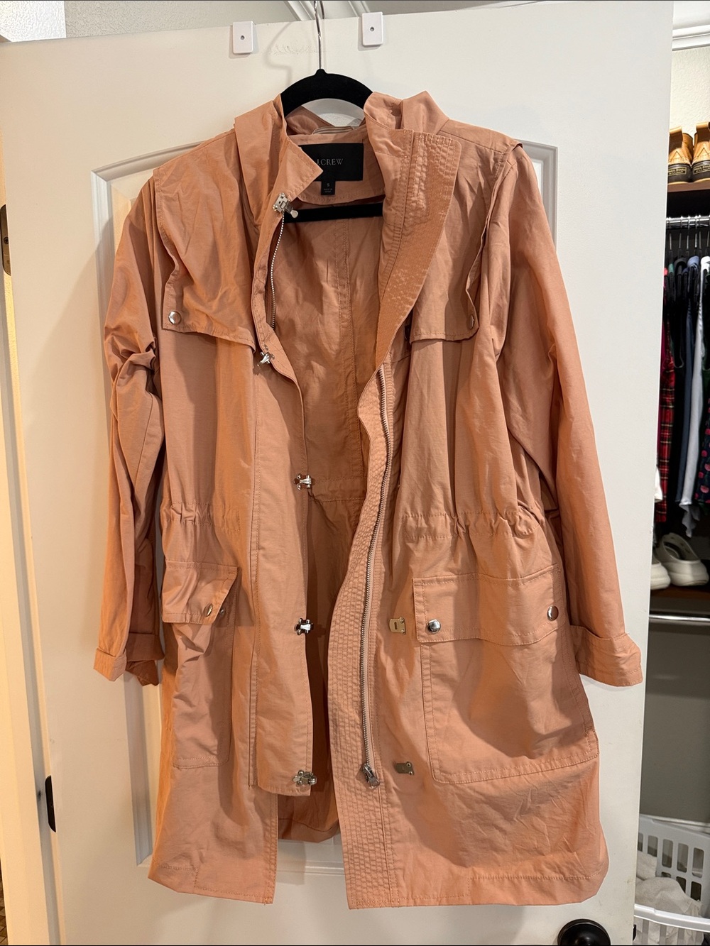 J. Crew Peach Utility Anorak Jacket